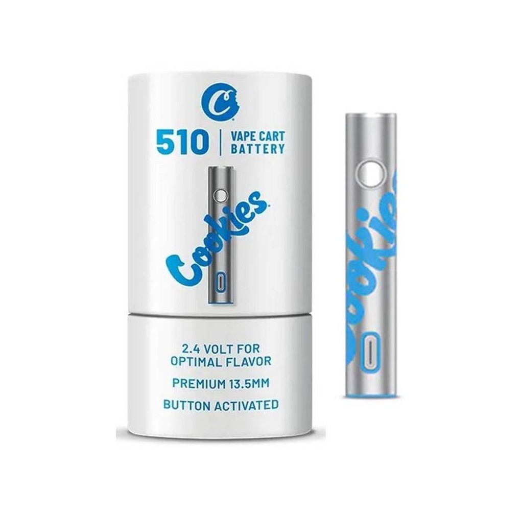 Cookies 510 Vape Cart Battery Silver