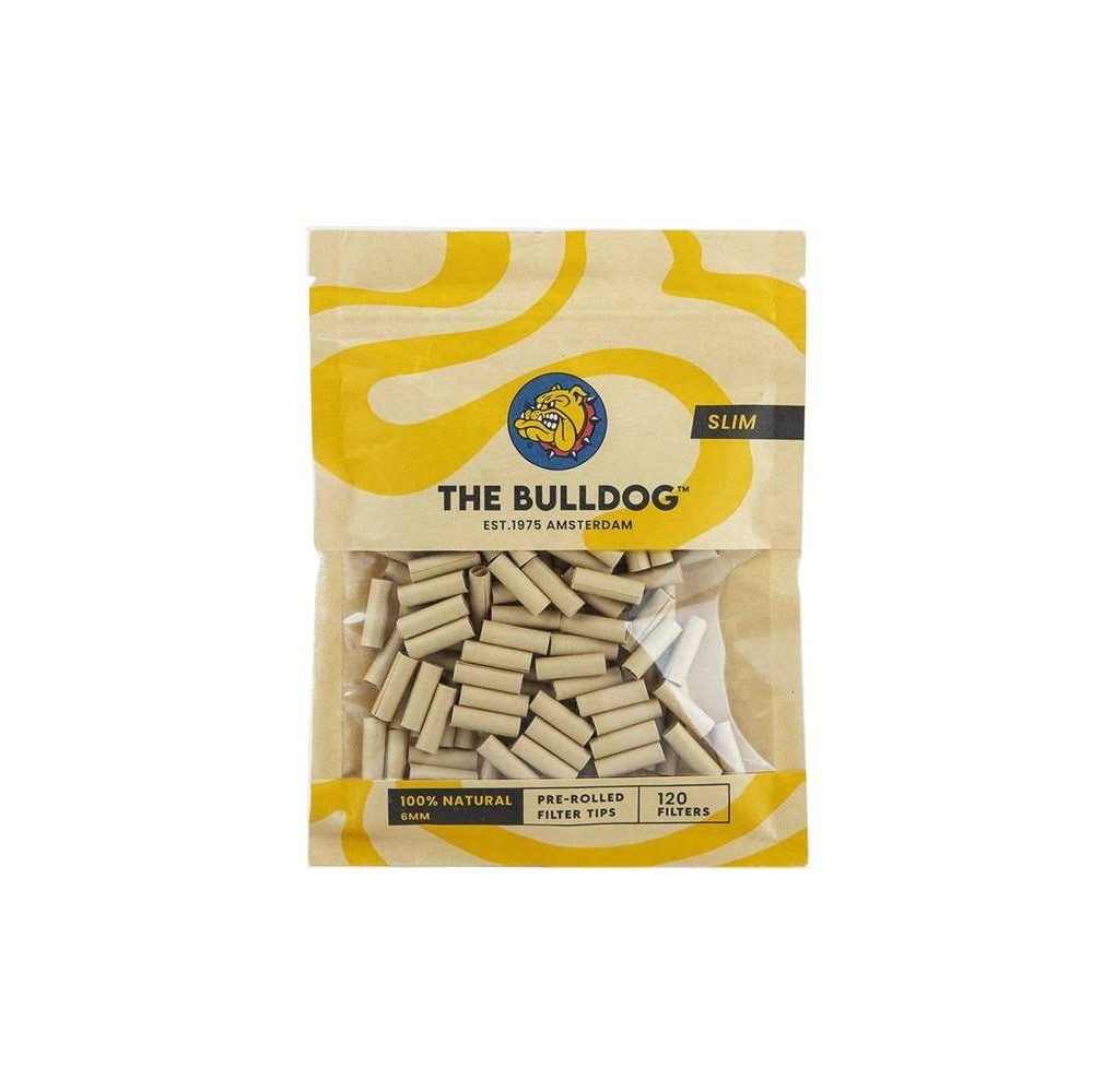 Τζιβάνες The Bulldog Pre-Rolled 120 Filter Tips Slim