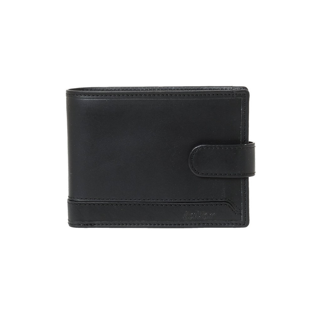 Ανδρικό Δερμάτινο Πορτοφόλι Lavor 6093 Μαύρο