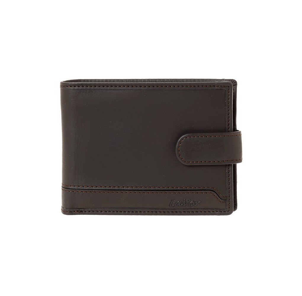 Ανδρικό Δερμάτινο Πορτοφόλι Lavor 6093 Καφέ