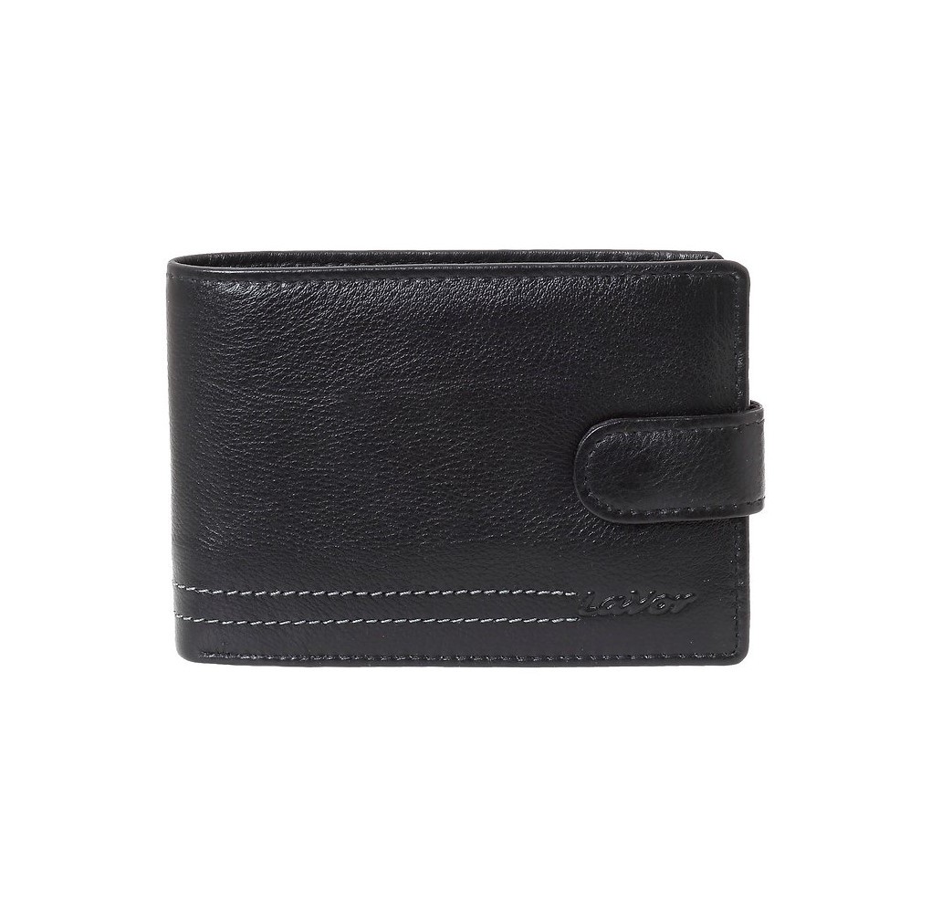 Ανδρικό Δερμάτινο Πορτοφόλι Lavor 3822 Μαύρο