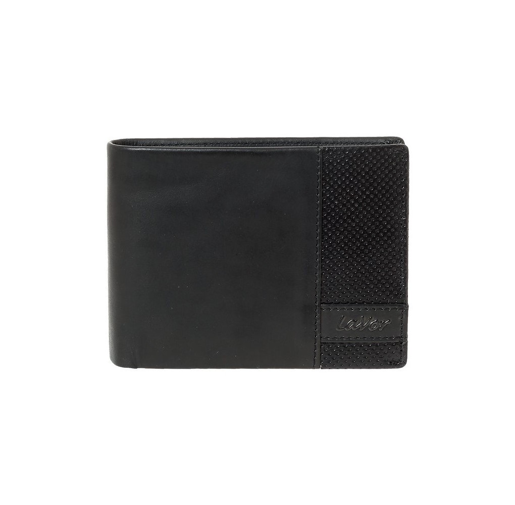 Ανδρικό Δερμάτινο Πορτοφόλι Lavor 6092 Μαύρο