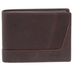 Ανδρικό Δερμάτινο Πορτοφόλι Lavor 6170 Καφέ