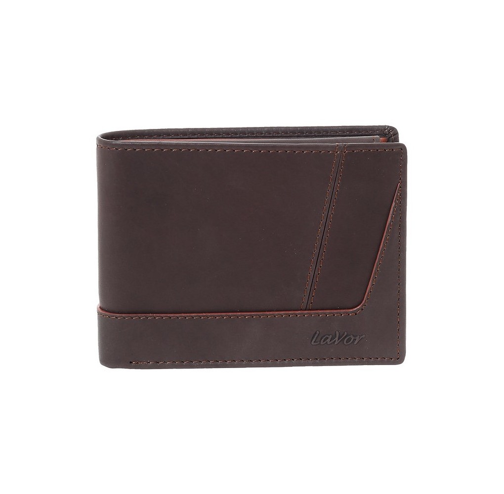 Ανδρικό Δερμάτινο Πορτοφόλι Lavor 6170 Καφέ