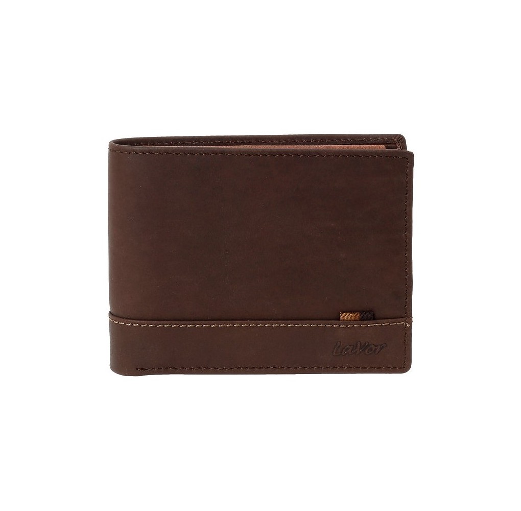 Ανδρικό Δερμάτινο Πορτοφόλι Lavor 6064 Καφέ