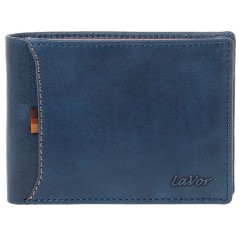 Ανδρικό Δερμάτινο Πορτοφόλι Lavor 6173 Μπλε