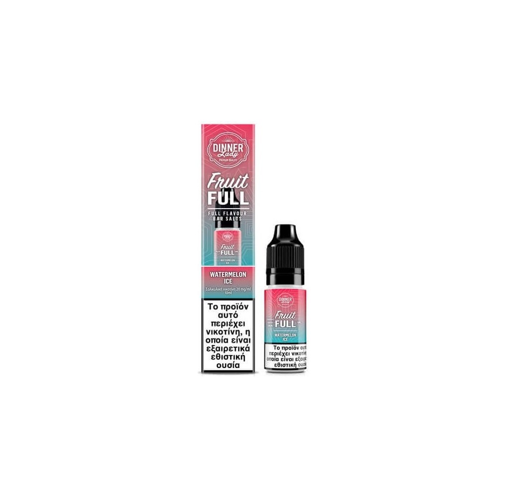 Dinner Lady Fruit Full Bar Salts Watermelon Ice 10ml