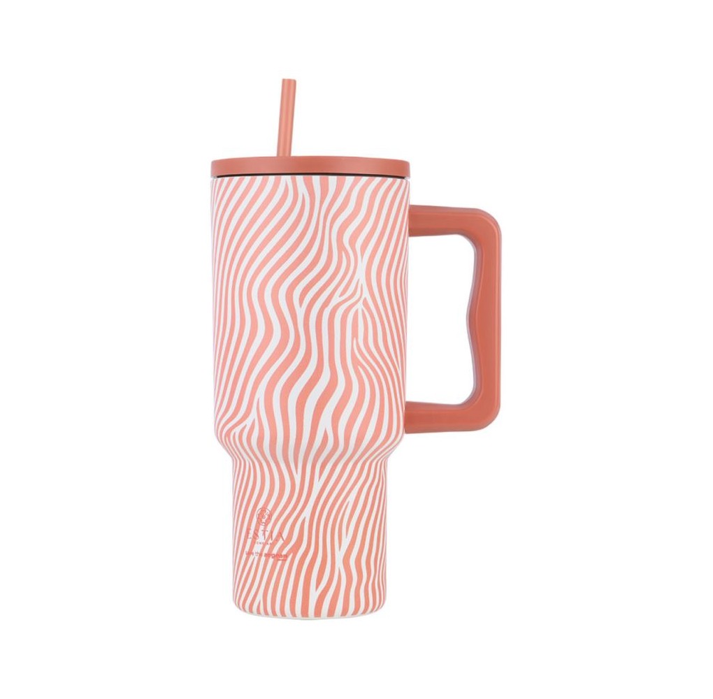 Θερμός Estia Straw Tumbler XL Save The Aegean 900ml Soft Ripple