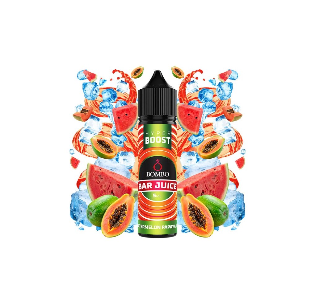 Bombo Bar Juice Hyper Boost Watermelon Papaya Ice 5/60ml