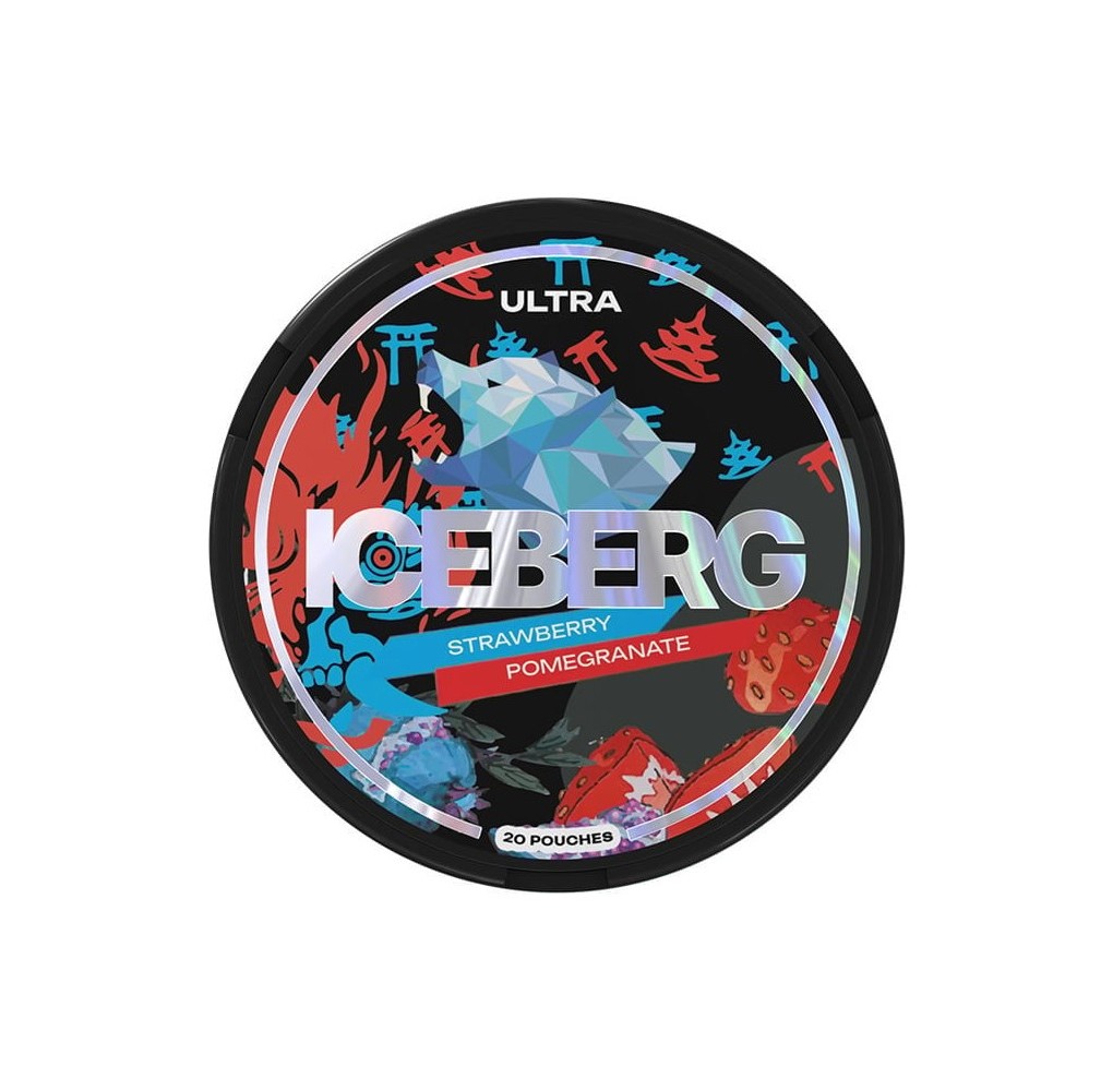 Iceberg Nicotine Pouches Strawberry Pomegranate 50mg