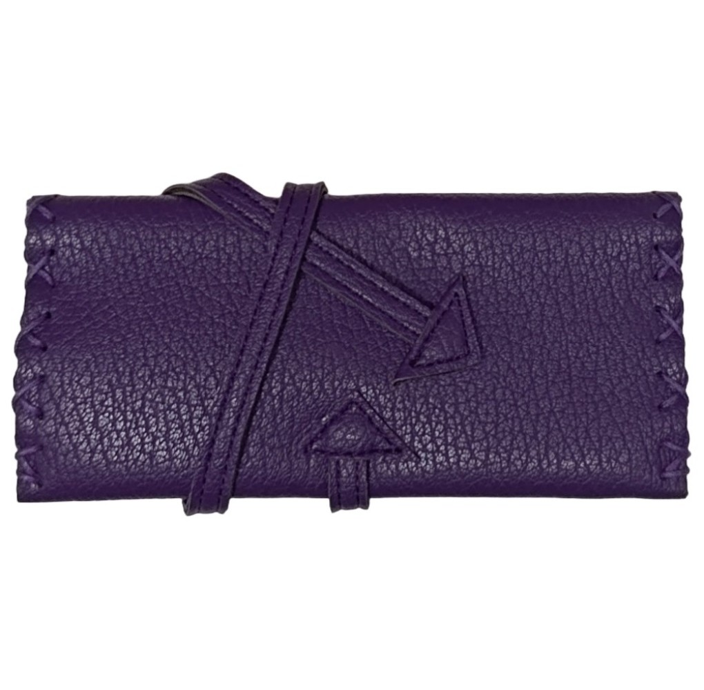 Καπνοσακούλα Δερματίνη Tfar Φάκελος Δετός Μωβ