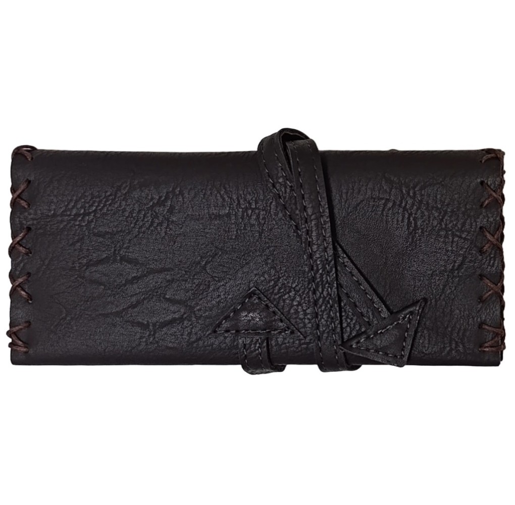 Καπνοσακούλα Δερματίνη Tfar Φάκελος Δετός Καφέ Σκούρο