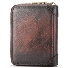 Ανδρικό Δερμάτινο Πορτοφόλι Καρτοθήκη Bull Captain KB476 Σκούρο Καφέ