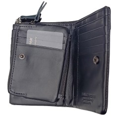 Ανδρικό Δερμάτινο Πορτοφόλι Bull Captain QB-051 Μαύρο