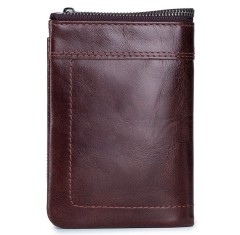 Ανδρικό Δερμάτινο Πορτοφόλι Bull Captain QB-051 Σκούρο Καφέ