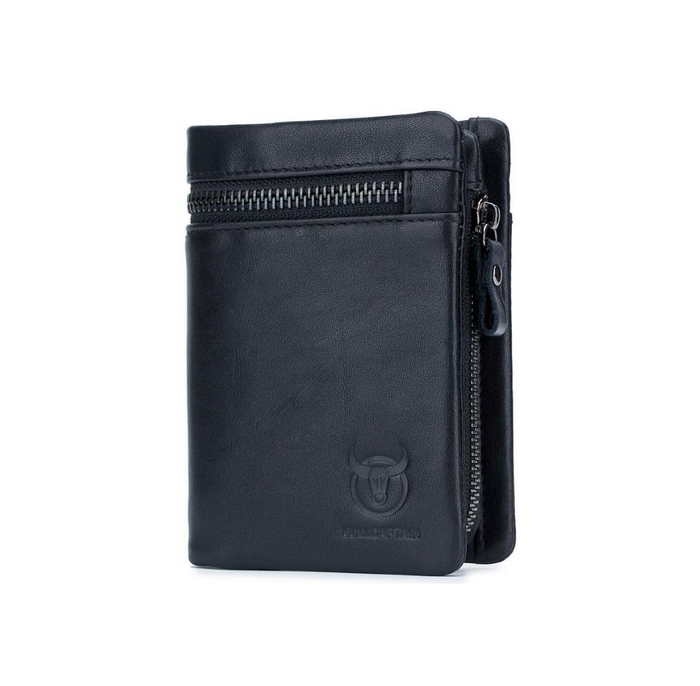 Ανδρικό Δερμάτινο Πορτοφόλι Bull Captain QB-03 Μαύρο