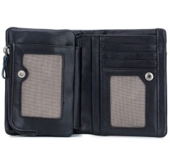 Ανδρικό Δερμάτινο Πορτοφόλι Bull Captain QB-03 Μαύρο