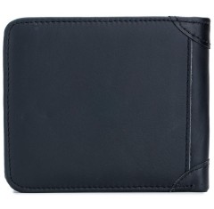 Ανδρικό Δερμάτινο Πορτοφόλι Bull Captain QB-031 Μαύρο