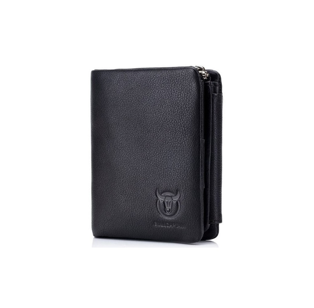 Ανδρικό Δερμάτινο Πορτοφόλι Bull Captain QB-02 Μαύρο