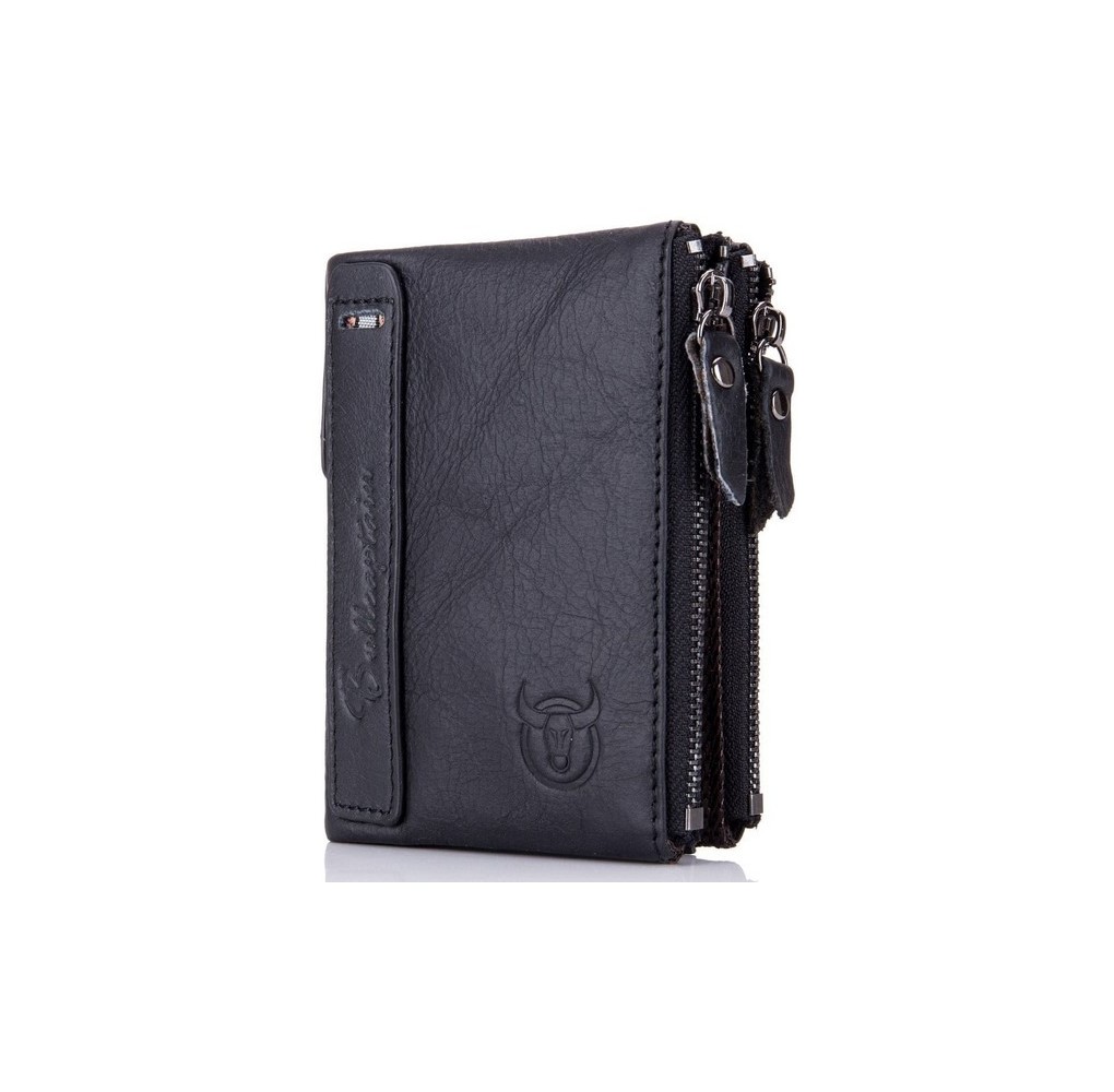 Ανδρικό Δερμάτινο Πορτοφόλι Bull Captain QB-06 Μαύρο