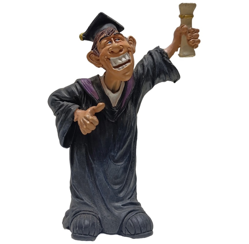 Χιουμοριστική Φιγούρα Απόφοιτος Πανεπιστημίου 15cm
