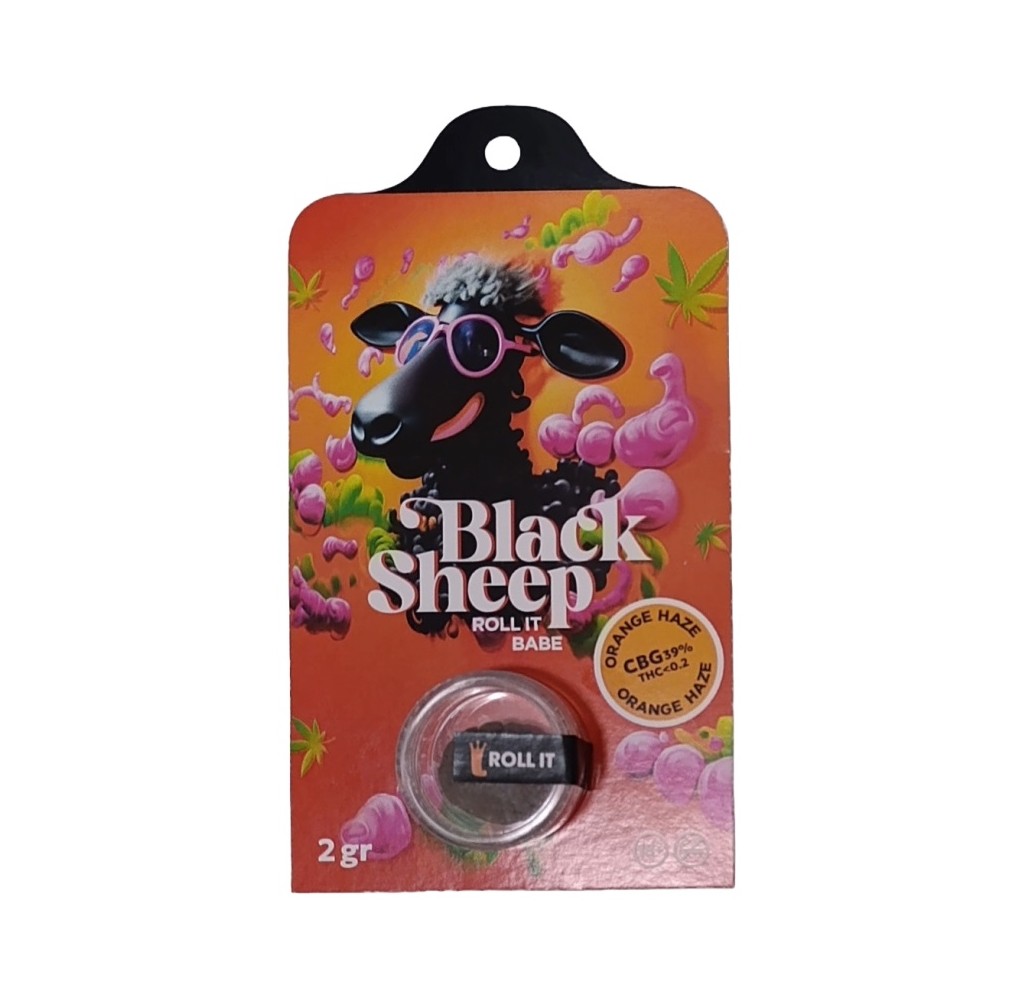 Black Sheep Orange Haze CBG Hash 2gr